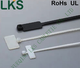 Customized Length Clear Cable Ties Fire Resistant UL Certificated With Blank Tag